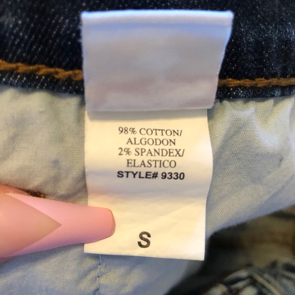 Distressed long Jean overalls small - Picture 12 of 13